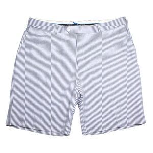 Bocaccio Seersucker Blue White‎ Striped Golf Shorts Mens Size 44